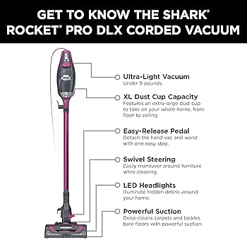 Amazon.com: Shark HV371 Rocket Pro DLX Corded Stick